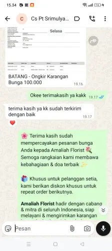Testimonial Papan Bunga tenjolaya