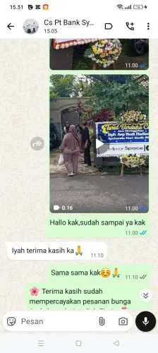 Testimonial Papan Bunga tenjolaya