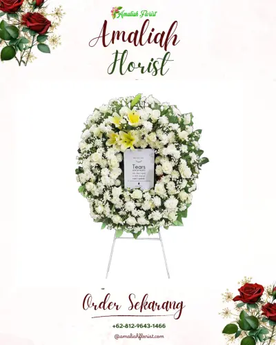 Krans Bunga Duka Cita tenjolaya